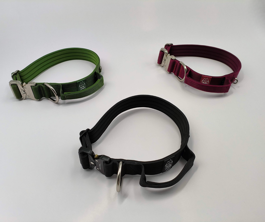 1.5" Tactical Collar with Handle - Cherry Wine-1